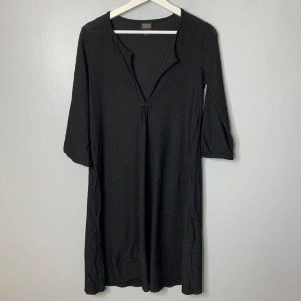 Eileen Fisher Black Shift‎ Dress